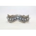 Bangle Cuff Bracelet Sterling Silver 925 Rainbow Gem Stone Handmade Women C465
